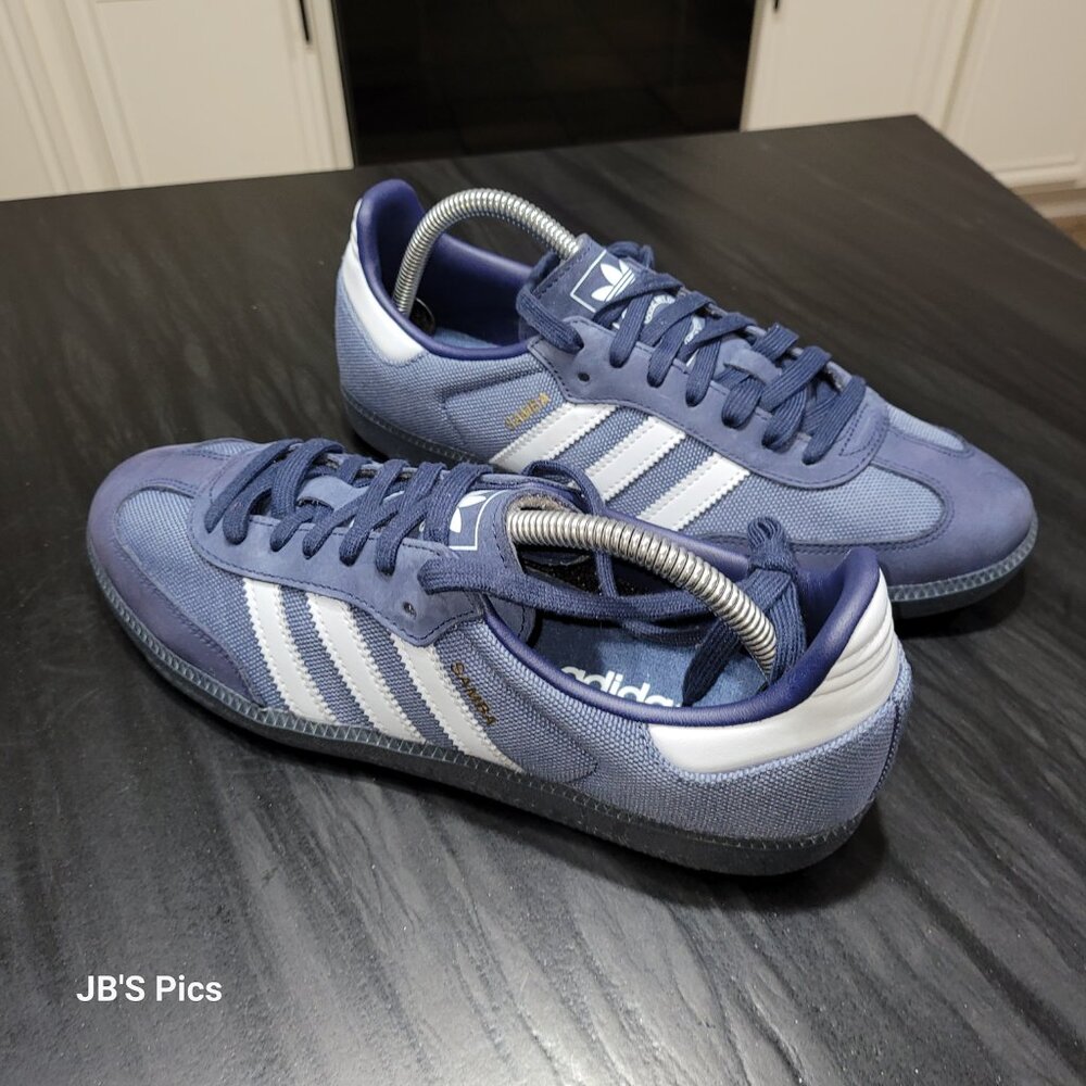 Adidas Samba Originals Men's OG Preloved Ink Halo Blue Indigo ID1454 - Picture 14 of 14